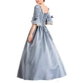 thumbnail image 6 of Halloween Renissance Dresses for Women Vintage Baroque Court Evening Prom Gowns Overlong Theatrical Cosplay Clothing, 6 of 7