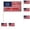 T-Red3*6, variant on 250 Years America Stick Flag, 250 Anniversary Small Handheld Flag for USA Patriotic Freedom, 1776-2026 Independence Day Party Favors Supplies Celebration Parades Decor