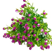 Outdoor Faux Plants UV Resistant Faux Bushes Plastic Artificial Flowers Fake Outdoor Plants for Home Garden Decor