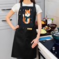 thumbnail image 2 of 2 Pack Adjustable Bib Apron with Cartoon Fox Design & Star Pattern 2 Pockets Perfect for Cooking & Chef Use for Men & Women, 2 of 5