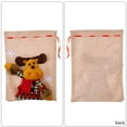 thumbnail image 3 of Bolsa de regalos de Navidad Bolsa de regalo de Papá Noel Bolsas de regalos de Navidad Reutilizables para fiesta de Navidad de cumpleaños, 3 of 5