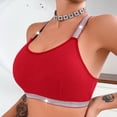 thumbnail image 6 of Women's Y Back Bra Silver Ribbon Crop Top Wireless Lingerie, Sexy Beautiful Back Underwear, Push Up Gathering Vest, Side Support Camisole, Fashion Outer Wear Bralette, 6 of 6