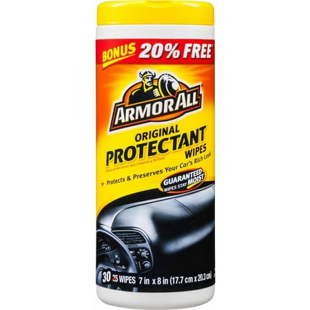 - Armor All Original Protectant Wipes, 30 ct, Car Interior Protectant