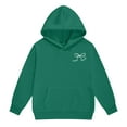 thumbnail image 5 of Wxirdiow Toddler Sweatsuit Girls 2 Piece Outfits Fashion Sweatsuits Hooded Sweatshirt and Sweatpants with Pockets Kids Tracksuit Dark Green Size,7-8 Years, 5 of 6