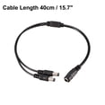 thumbnail image 5 of 1 Hembra a 2 Macho 5,5mm x 2,1mm DC Alimentación Divisor Cable para CCTV Cámaras, 5 of 5