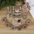 thumbnail image 6 of Gmogad Heart-Shaped Coffee Bar Decor - Rustic Tiered Tray for Kitchen/Home Café Setup, Barista Gift Idea for Espresso Lovers & Home Decorators, 6 of 6