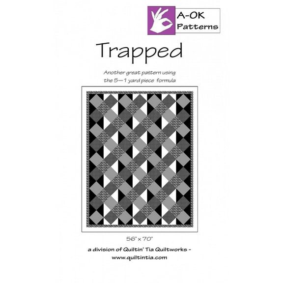 Trapped A OK 5 Yard Pattern by Quiltin' Tia Quiltworks