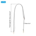 thumbnail image 2 of Unique Bargains 2 Pcs Leather Purse Handle Strap, 26"-47" Adjustable Handbag Strap Replacement Silver, 2 of 4