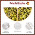 thumbnail image 3 of Fuzoiu Yellow Butterflies Print Christmas Tree Skirt,Xmas Christmas Decorations,Xmas Tree Mat for Farmhouse Holiday New Years Home Party Decor Tree Rugs-48", 3 of 6