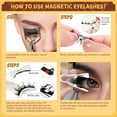thumbnail image 4 of Magnetic Eyelashes with Applicator, 2 Pairs Reusable Magnetic Lashes No Glue Needed, Natural Look Cat Eye False Eyelashes Kit Easy to Apply and Remove, 4 of 9