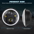 thumbnail image 3 of DOT For Chevy Truck 3100 1958 1959 4pcs 5.75" Round LED Headlights High Low Beam, 3 of 14