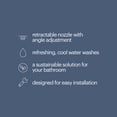 thumbnail image 4 of Brondell Fresh Spa Adjustable, Bidet Attachment FSA-15 for Toilet Seats with Adjustable Single Nozzle, Side Arm Control, Thin Profile, White (Ambient Temperature), 4 of 7