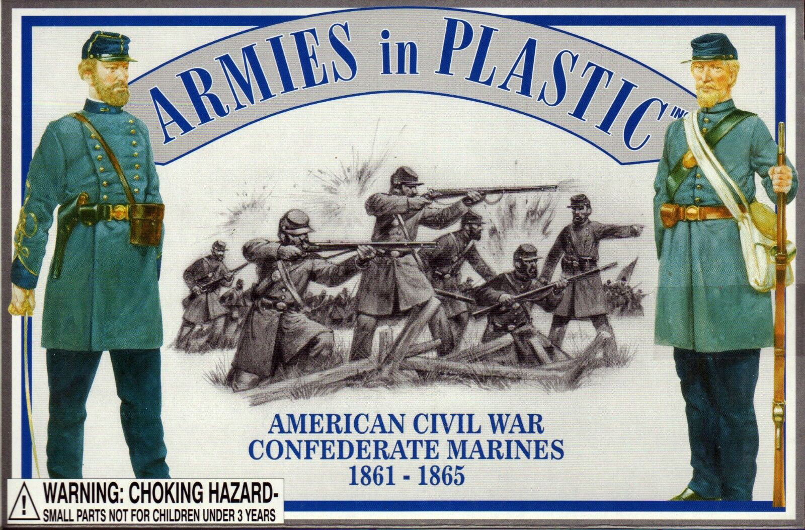 1/32 scale 16 figures BLUE Classic Toy Soldiers Civil war Union 