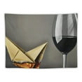 thumbnail image 5 of Orinice Wine Bottle Paper Boat Tapestry Wall Hanging Unique Style Graphic Art Decor for Home Living Room Bedroom Apartment 40x60inch, 5 of 6