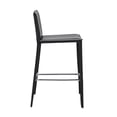 thumbnail image 3 of Plata Import Elizabeth Euro Style Black Faux Leather 26" Counter Stool, 3 of 4
