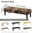 thumbnail image 7 of Whosucclay Camo Hunting Highland Cattle Print Dining Bench Cover Stretch Bench Protectors Removable Bench Cushion Cover Wear Resistant Bench Seat Cushion Slipcovers Rectangle Dining Chair Slipcovers, 7 of 7