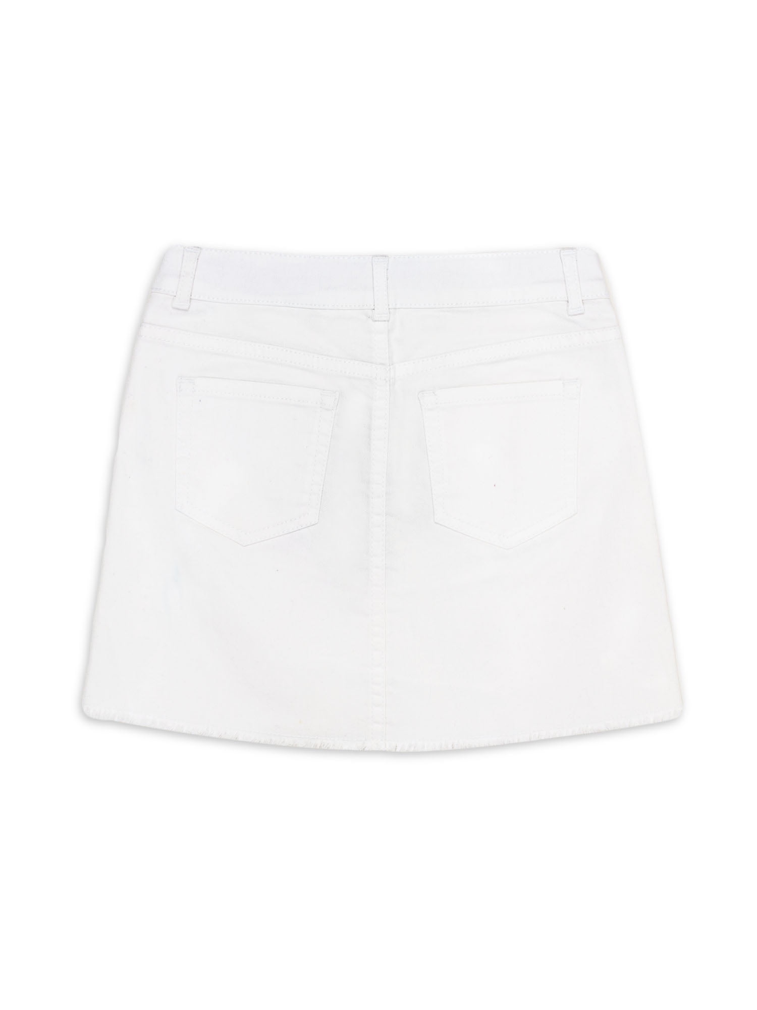 Girls White Contrast Thread Twill Skirt at Rs 771.00 | Skirts For Girls,  गर्ल्स स्कर्ट - NOZ2TOZ, New Delhi | ID: 2850654303555