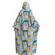 thumbnail image 4 of Manta de gran tamaño con capucha y estampado de bolsillo cálido, chaqueta tipo manta Unisex para hombres y mujeres, tipo 28, tamaño libre, 4 of 6
