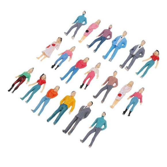 3.2-3.7cm de Personas Disposición Del Modelo HO para La Arquitectura Del Ferrocarril RR Hugo Figura de figuras de personas pintadas