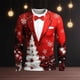 thumbnail image 2 of Playeras Para Gimnasio Para Hombre, Camiseta De Manga Larga Para Otoño E Invierno, Cuello Redondo, Estampado Completo, Ambiente Festivo, Celebración, 2 of 3