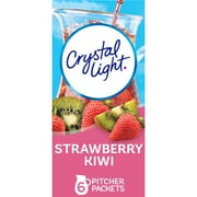 Crystal Light Strawberry Kiwi Artificially Flavored Powdered Drink Mix, 6 ct Pitcher Packets