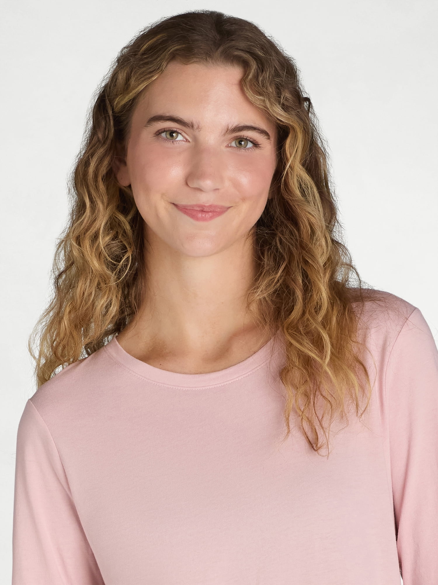 Time and Tru Women's Long Sleeve Core T-Shirt, Sizes XS-XXXL