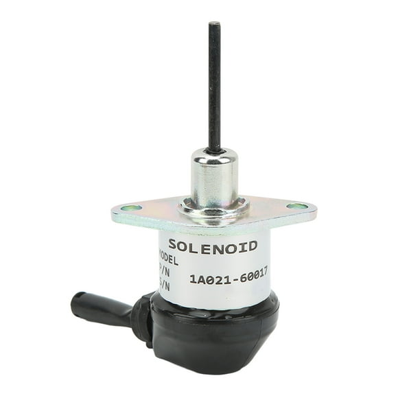 Fuel Shutoff Solenoid 1A021 60017 Excavator Flameout Solenoid Stop Valve Replacement for Kubota L2800 L3130 L3200