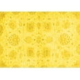 thumbnail image 1 of Ahgly Company Machine Washable Indoor Rectangle Abstract Yellow Modern Area Rugs, 6' x 9', 1 of 4