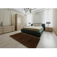 thumbnail image 5 of Ahgly Company Machine Washable Indoor Square Abstract Bakers Brown Area Rugs, 8' Square, 5 of 7