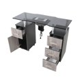 thumbnail image 2 of Manicure Table GLASGLOW Dark Gray Salon Nail Table Salon Furniture & Equipment, 2 of 8