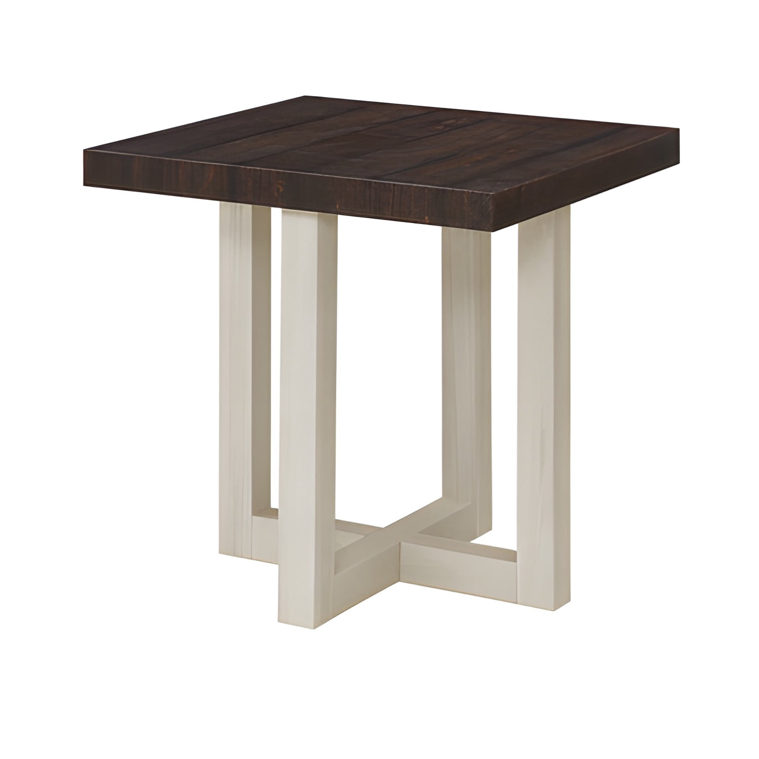 End Table, Walnut White