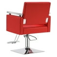 thumbnail image 5 of BarberPub Swivel Hydraulic Barber Chair All Purpose Styling Salon Chair Barbershop Equipment(Red), 5 of 8