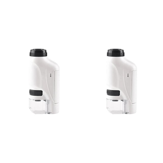 Tholdsy Microscopio para niños 60-120X Juguetes educativos Juguete portátil LED Microworld Type2 NO2