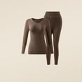 thumbnail image 2 of RXMEKW Moisturizing Seamless Thermal Underwear Set for Women Base Layer Polyester Solid Color, 2 of 8