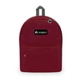 thumbnail image 3 of Everest 16.5" Classic Backpack, Burgundy All Ages, Unisex 2045CR-BURG, Carrier and Shoulder Book Bag for School, Work, Sports, and Travel, 3 of 5