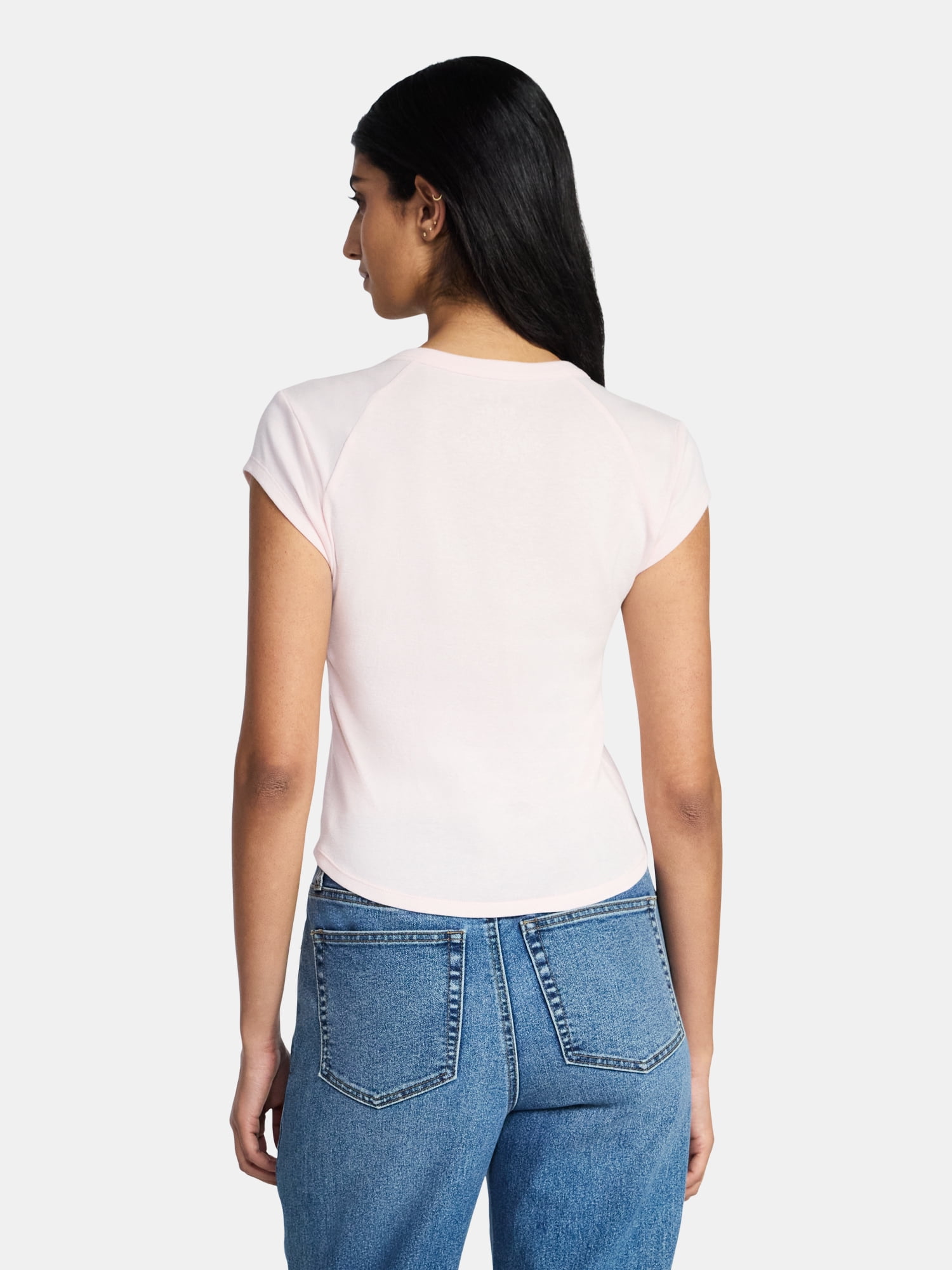 Women's Ice Cream Graphic Tee with Short Sleeves, Sizes XXS-XXL
