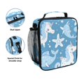 thumbnail image 2 of Haosy Seahorse Unicorn Starfish Reusable Lunch Box Men/Women Insulated Lunch Bag for School Picnic Travel, 2 of 6