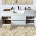 thumbnail image 3 of Vanity Art 60 Inches LED Lighted Single Sink Wall Mounted Bathroom Vanity Set 2 Drawers Storage Cabinet White Engineered Stone Top Undermount Rectangle Sink with Sensor Switch, 3 of 7