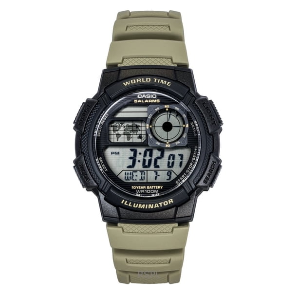 Casio Reloj AE-1000W-5AV de Cuarzo con Correa de Resina Digital Estándar para Hombre, 100 M