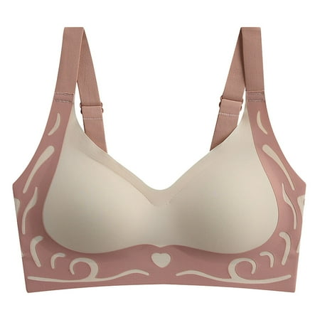 Beige X-Large Women s Comfortable and Women s Sports Bras Transparent Shoulder Strap Cordless Women Bra Backless Spongeless with Convertible Wireless Bras Shoulder Straps