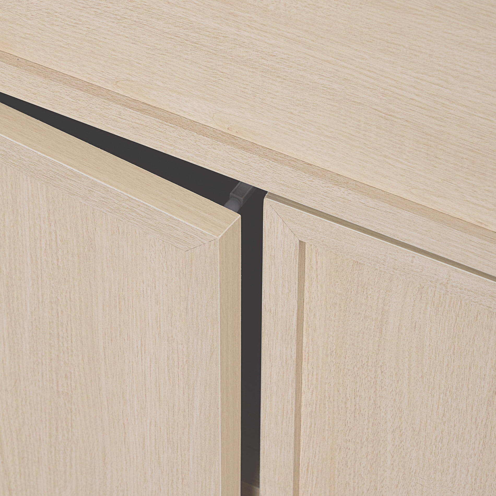 Modern Wood Sideboard Buffet with Glass Doors, Drawers & Adjustable Shelves, 72" Tall Glass Display Storage Cabinet,Beige