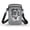 3D Cracked Wolf Print, variant on with Crossbody Strap Cell Phone Purse for Daily Use Travel, Polyester with Zipper Crossbody Bag, Cherry Blossom Running Horse