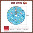 thumbnail image 2 of Fotbe Different Color Fishing Bait Pattern Christmas Tree Skirt, Tree Skirts Plush Christmas Decorations, Christmas Tree Skirts Xmas Decorations Holiday Party Decor-36", 2 of 6