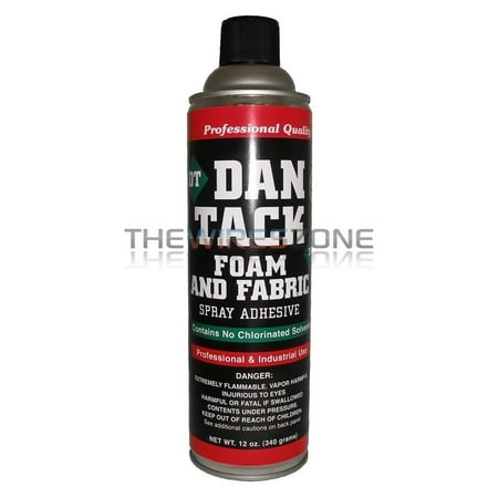 Light Tack Adhesive - Dan Tack 2012 Professional Quality Foam & Fabric Glue Adhesive Spray 12 oz Can