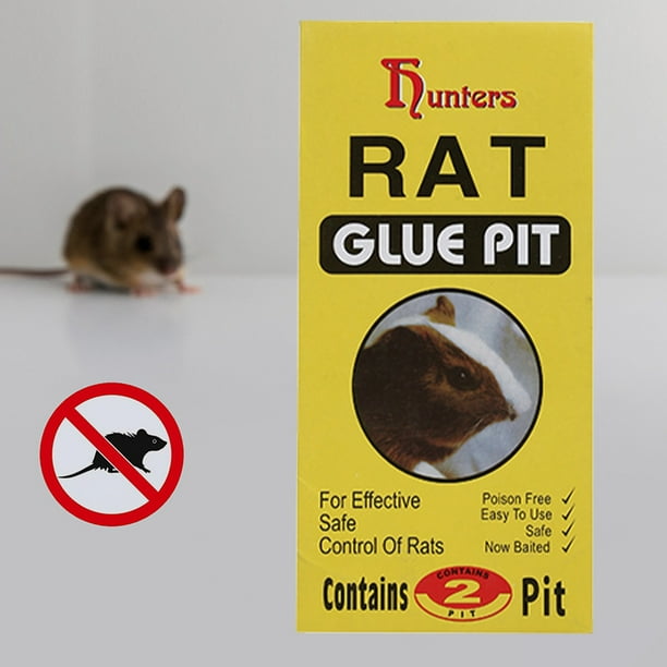 2 uds trampas de pegamento para ratones, trampa para ratas, receptor de ratones para cocina (amarillo 28,5x14cm)