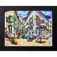 thumbnail image 2 of West, Ronald 24x19 Black Modern Framed Museum Art Print Titled - Corner Cafe at Cafe da Vinci II, 2 of 5