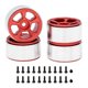 thumbnail image 1 of llantas metálicas de 1 pulgada para coches RC Crawler 1/24 y 1/18 Axial SCX24 AX24 FCX24 Enduro24 TRX4M, 5 radios estrechos, color rojo., 1 of 5