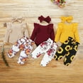 thumbnail image 5 of Zukuco Long Sleeves Infant Baby Girl Romper Pants Headband Clothes Outfit Set 3-24 Months, 5 of 5