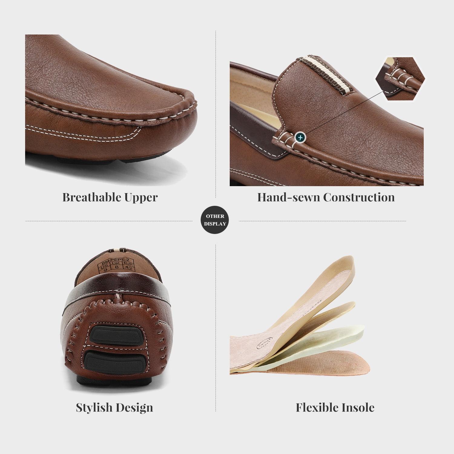 Bruno Marc Men Fashion Driving Loafers Dress Shoes Casual 