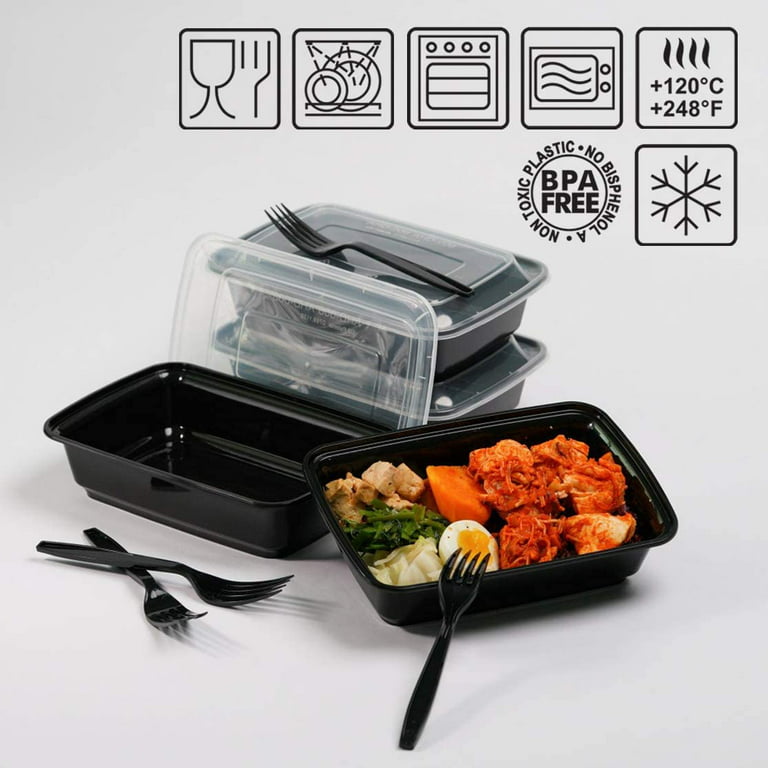 Stackable Bento Lunch Box for Adults Microwave & Dishwasher Safe